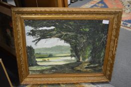 A small group of paintings and prints.