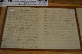 Musical scores, signed and dated 1944 (2)