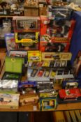 A collection of boxed model cars etc to include a Corgi Penguin mobile no:259.