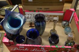A good collection of Okra glass vases and other items, mostly with original boxes.