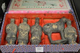 Chinese terracotta figures.