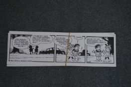 Bill Mevin, The Perishers, original strip cartoon.