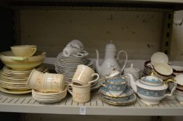 Decorative tea and dinnerware.