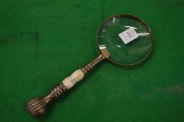 A magnifying glass.