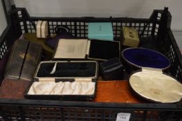 A collection of jewellery boxes.