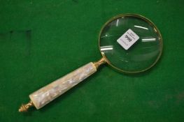 A magnifying glass.
