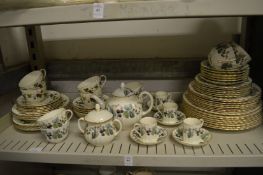 A quantity of Royal Worcester Lavinia and Bacchanal tea and dinnerware.