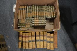 A quantity of leather bindings etc.