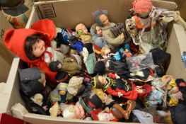 Large collection of souvenir dolls etc.
