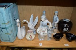 Lladro and other collectable china.