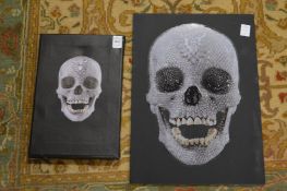 Damien Hirst, 'the crystal skull' two prints.