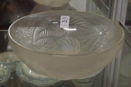 A Lalique circular bowl.