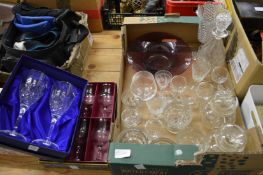 A quantity of glassware.