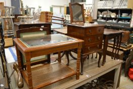 A quantity of household occasional furniture.