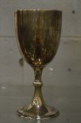 A silver goblet.