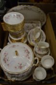 A large quantity of Royal Albert Victoriana Rose dinner and teaware.