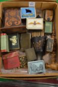 A good collection of match holders and vesta cases of various designs.