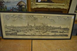 After F B Werner, panoramic engraving of Nuremberg.