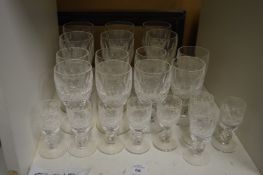 A quantity of Waterford Colleen glassware.