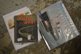 Ephemera relating to the Queen Mary ship.