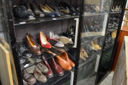 A large quantity of ladies and men's shoes and boots, majority of the ladies' shoe and boots size