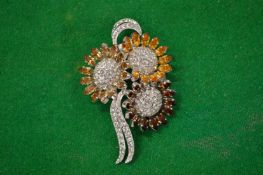 A designer brooch.