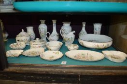 A collection of Aynsley Wild Tudor porcelain to include bowls, dishes, jugs etc.