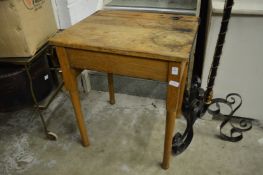 An old school desk.