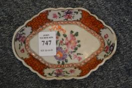 A small famille rose tray.