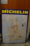 A Michelin printed tin advertising sign.