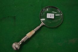 A magnifying glass.