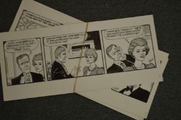 Bill Mevin, original strip cartoon, For Dynasty.