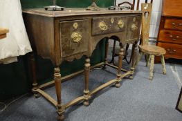 An oak sideboard/lowboy.