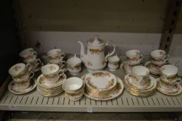 A comprehensive Queens china coffee service.