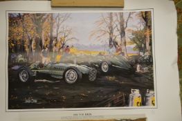 A quantity of unframed posters and prints.