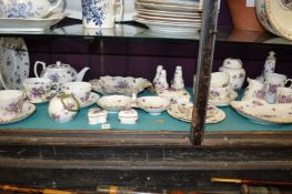 A good collection of Hammersley Victorian Violets china.
