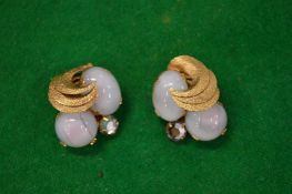 A pair of decorative ear clips.