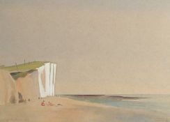 English School, Circa 1929, 'Birling Gap, Eastbourne', watercolour, indistinctly signed and
