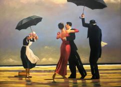 After Vettriano, The singing butler, oil on canvas 35.5