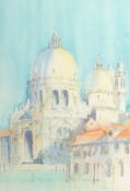 Circle of John Piper, A view in Venice, watercolour, 12.25