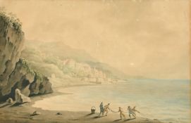 William Pars (1742-1782) Two British views, watercolours with pen and ink, one of Ullswater with