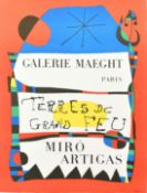 After Miro, a lithographic poster for Galerie Maeght, 29