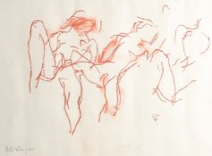 Peter Colins (1923-2001) Nude studies, chalk, signed, 11