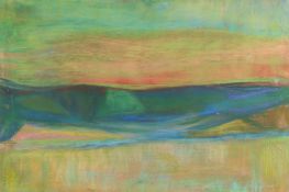 Jeff Hoare (1923-2019) British, 'Sunset', pastel, titled and dated 2012 verso, 15.5