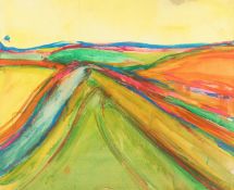 Jeff Hoare (1923-2019) British, 'Water Nymphs Dance', acrylic on canvas, titled verso, 18