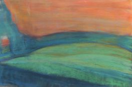 Jeff Hoare (1923-2019) British, 'Sunset II', pastel, titled and dated 2014 verso, 15.5