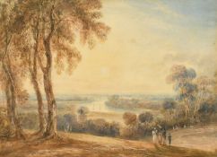 Anthony Vandyke Copley Fielding (1787-1855) A view of the Thames at Richmond, watercolour, trade