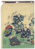 HIROSHIGE I UTAGAWA (1797-1858), SADAKOMA UTAGAWA (act. 1860s) AND OTHERS; four mid-19th century