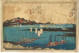 HIROSHIGE I UTAGAWA (1797-1858); FROM THE SERIES OF THE FIFTY-THREE STATIONS OF THE TOKAIDO ROAD,