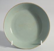 A CHINESE SONG STYLE RU WARE DISH, 16cm diameter.
